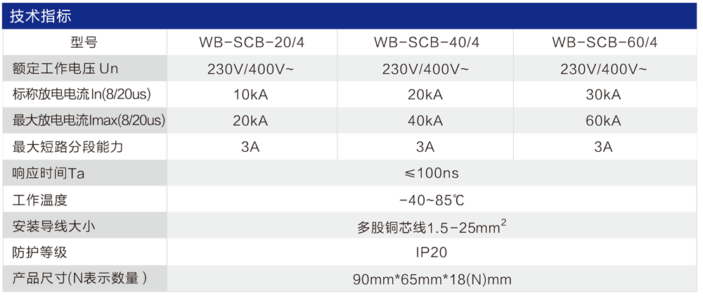 WB-SCB型 SPD后備保護(hù)器